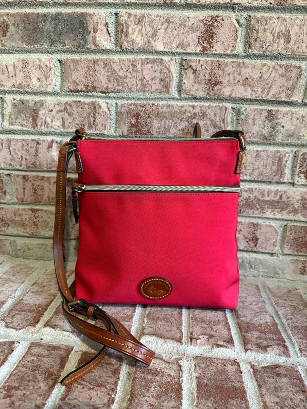 Dooney & Bourke Red Nylon Crossbody handBag